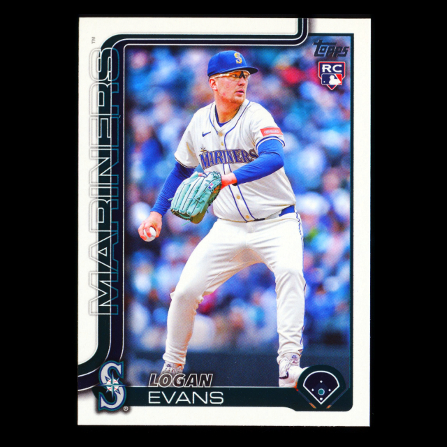 Logan Evans RC 2025 Topps Update Rookie Mariners