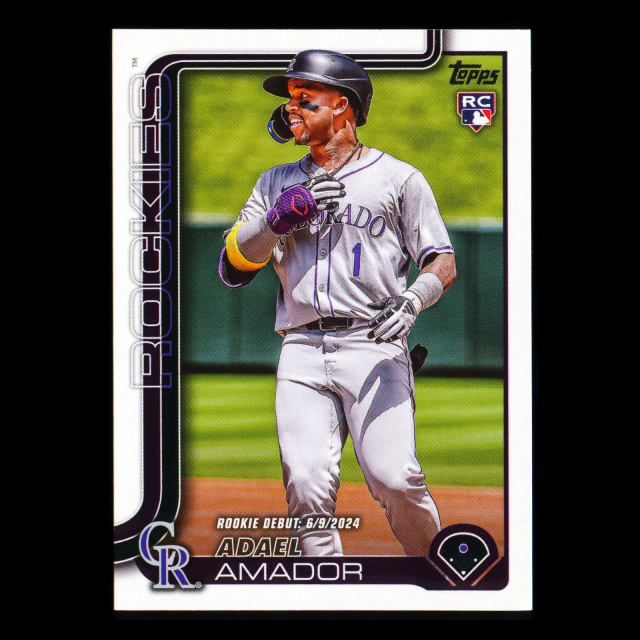 Adael Amador 2025 Topps Update Rookie Debut Rockies
