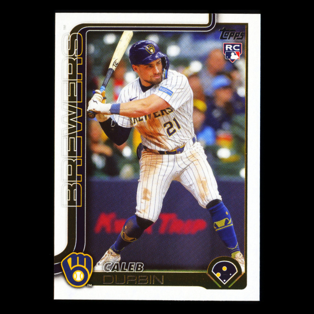 Caleb Durbin RC 2025 Topps Update Rookie Brewers
