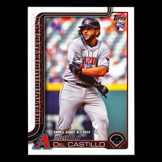 Adrian Del Castillo 2025 Topps Update Rookie Debut Diamondbacks
