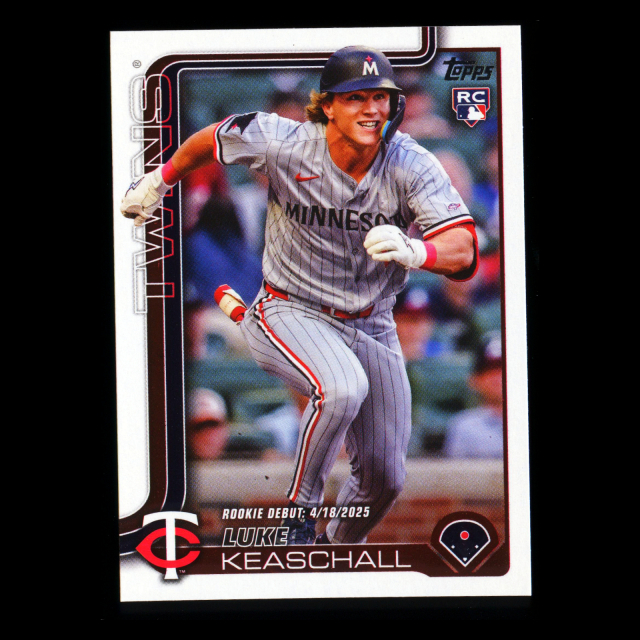 Luke Keaschall 2025 Topps Update Rookie Debut Twins