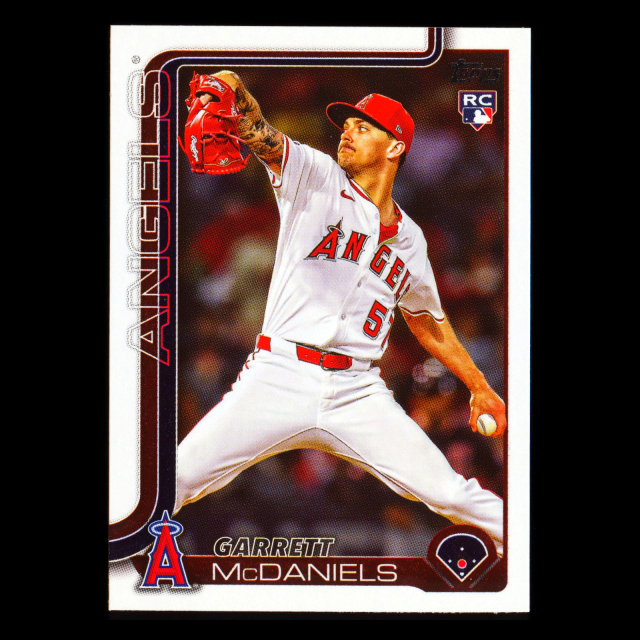 Garrett McDaniels RC 2025 Topps Update Rookie Angels