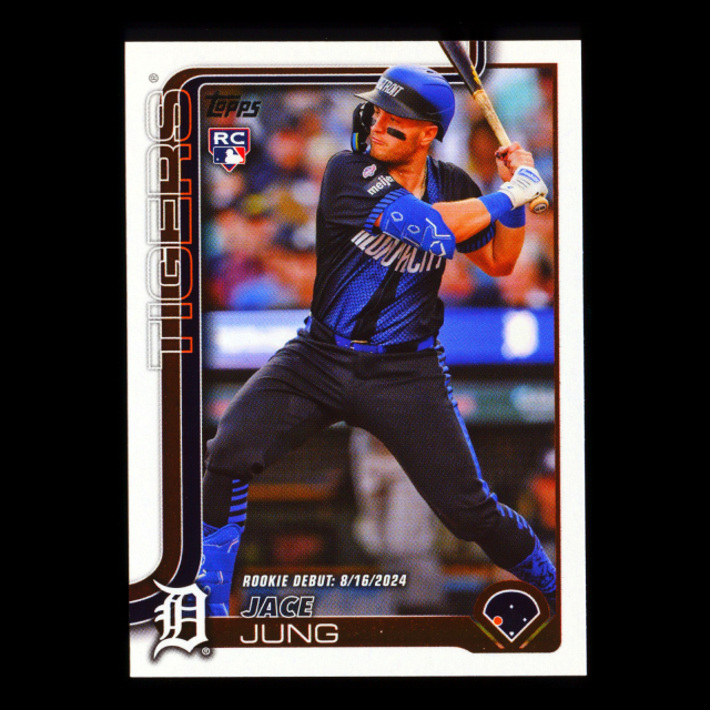 Jace Jung 2025 Topps Update Rookie Debut Tigers
