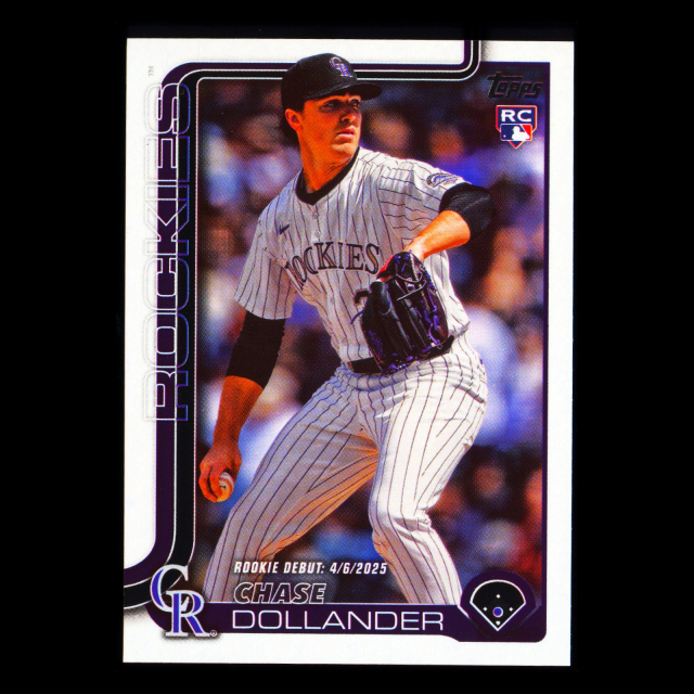 Chase Dollander 2025 Topps Update Rookie Debut Rockies
