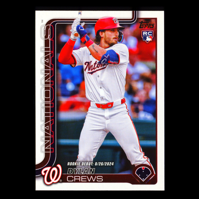 Dylan Crews 2025 Topps Update Rookie Debut Nationals