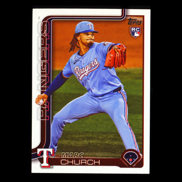 Marc Church RC 2025 Topps Update Rookie Rangers