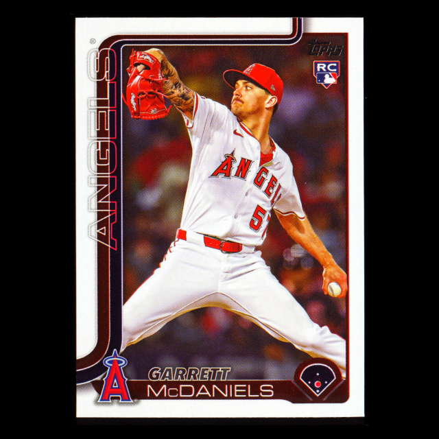 Garrett McDaniels RC 2025 Topps Update Rookie Angels