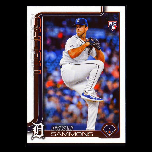 Bryan Sammons RC 2025 Topps Update Rookie Tigers