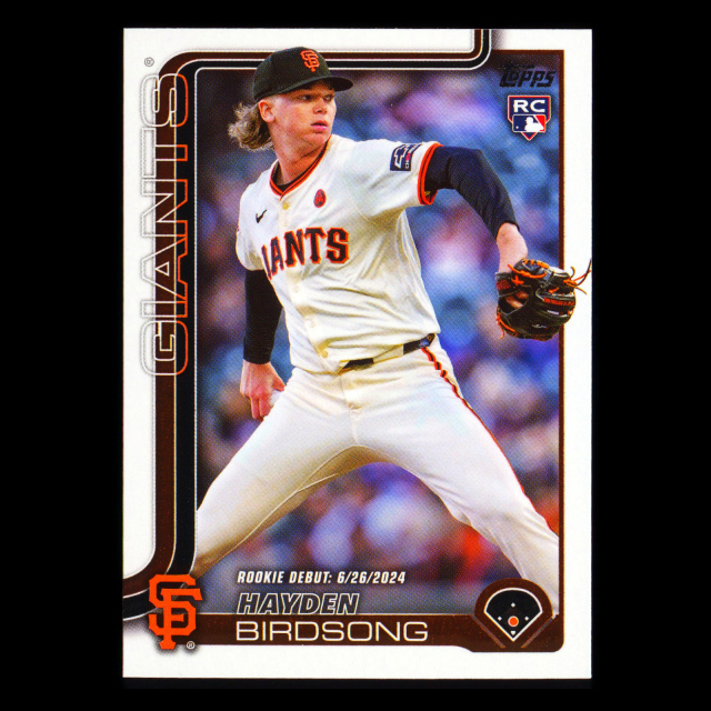 Hayden Birdsong 2025 Topps Update Rookie Debut Giants