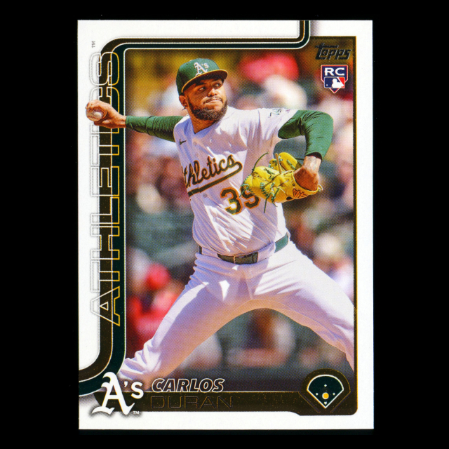 Carlos Duran RC 2025 Topps Update Rookie Athletics