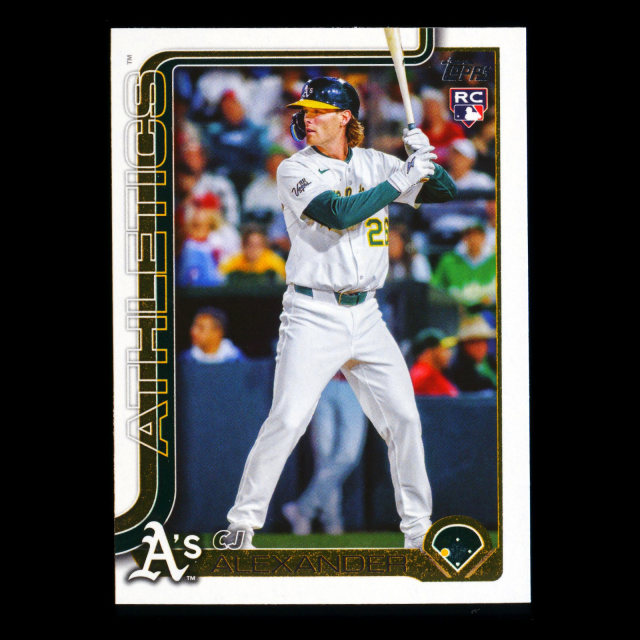 CJ Alexander RC 2025 Topps Update Rookie Athletics