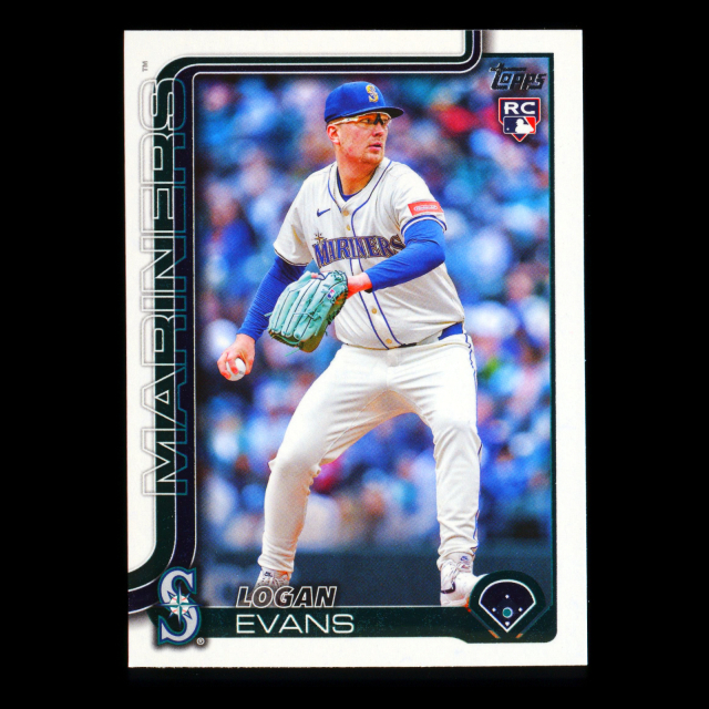 Logan Evans RC 2025 Topps Update Rookie Mariners