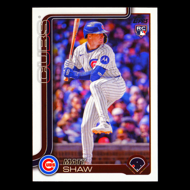 Matt Shaw RC 2025 Topps Update Rookie Cubs