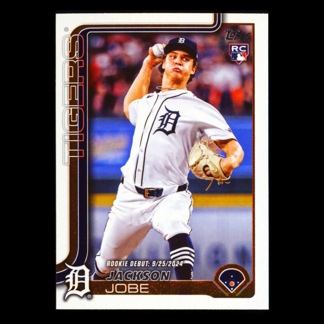 Jackson Jobe 2025 Topps Update Rookie Debut Tigers