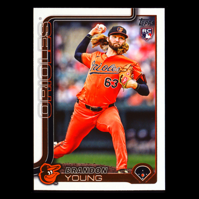 Brandon Young RC 2025 Topps Update Rookie Orioles