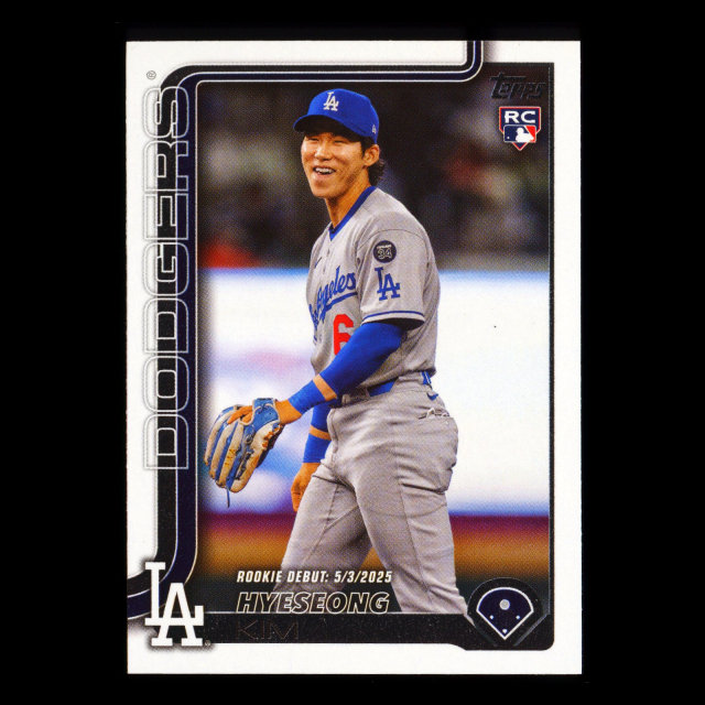 Hyeseong Kim 2025 Topps Update Rookie Debut Dodgers