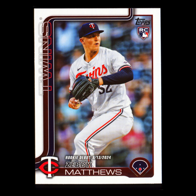Zebby Matthews 2025 Topps Update Rookie Debut Twins