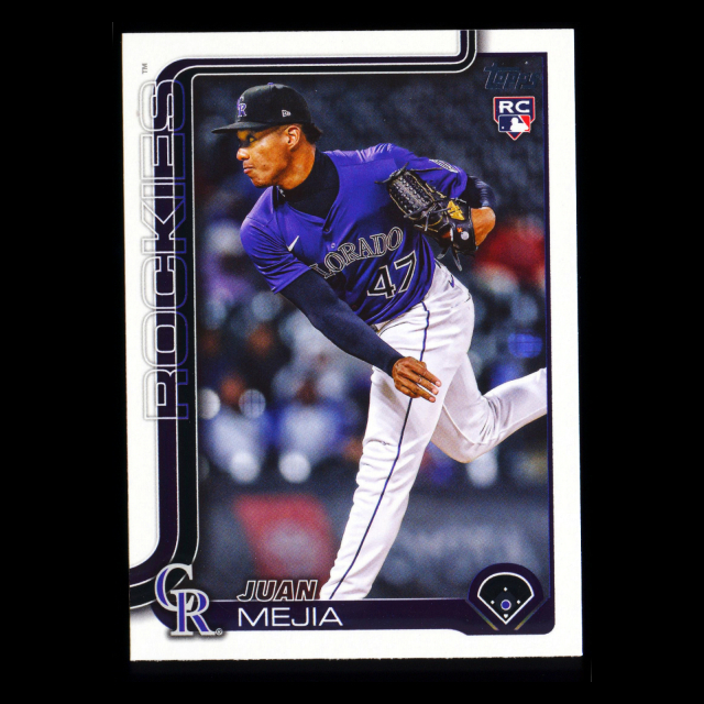 Juan Mejia RC 2025 Topps Update Rookie Rockies