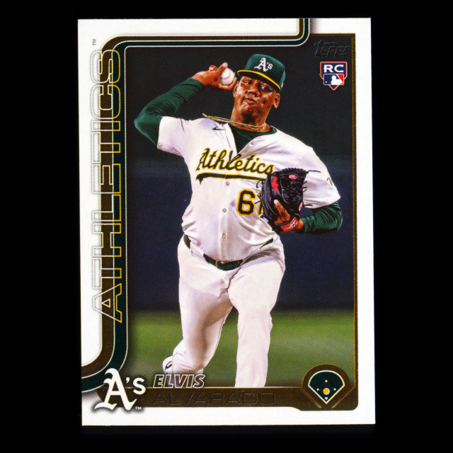 Elvis Alvarado RC 2025 Topps Update Rookie Athletics