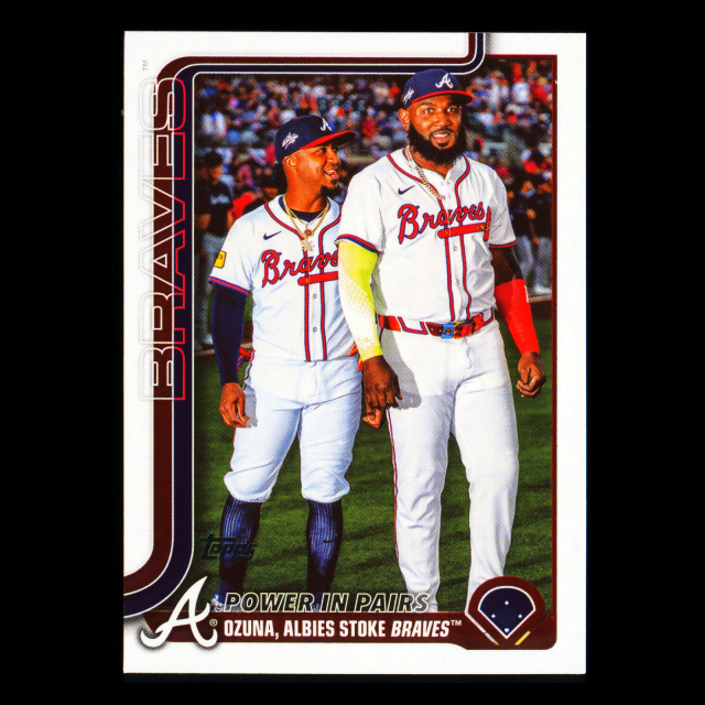 Marcell Ozuna - Ozzie Albies 2025 Topps Update Veteran Combos Braves