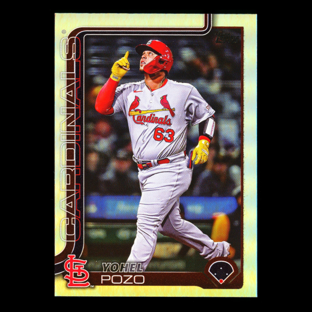 Yohel Pozo 2025 Topps Update Rainbow Foil Cardinals