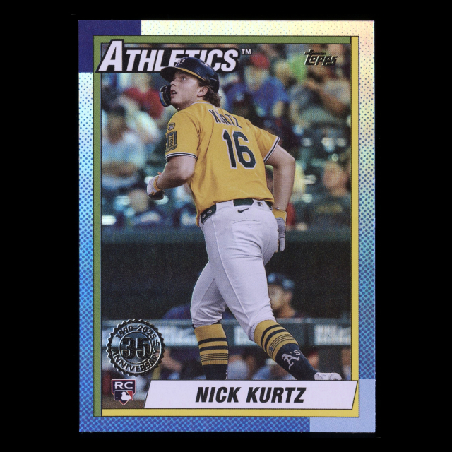 Nick Kurtz RC 2025 Topps Update '90 Topps Rookie Athletics