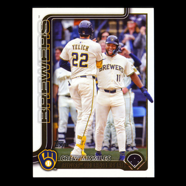 Christian Yelich - Jackson Chourio 2025 Topps Update Veteran Combos Brewers