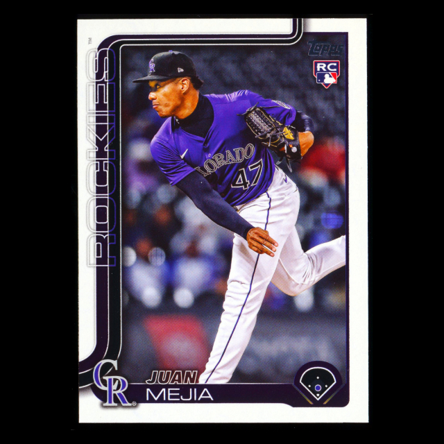 Juan Mejia RC 2025 Topps Update Rookie Rockies