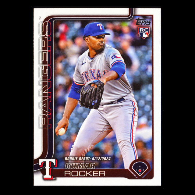 Kumar Rocker 2025 Topps Update Rookie Debut Rangers