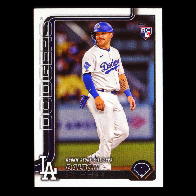Dalton Rushing 2025 Topps Update Rookie Debut Dodgers