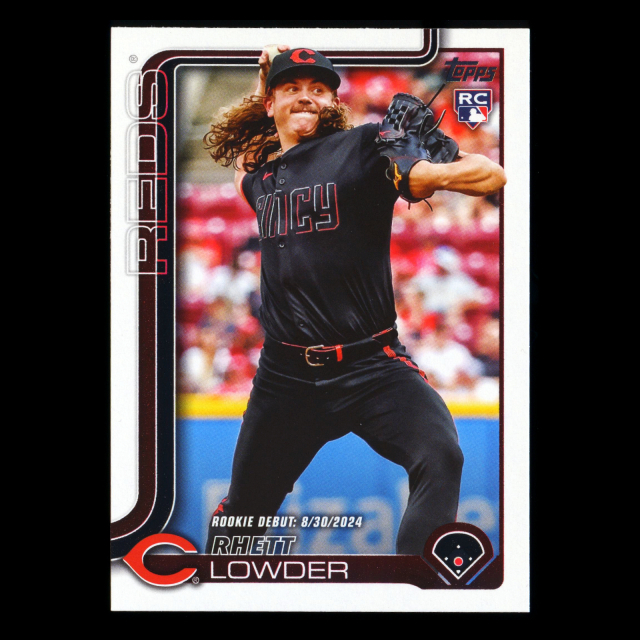 Rhett Lowder 2025 Topps Update Rookie Debut Reds