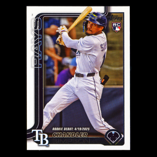Chandler Simpson 2025 Topps Update Rookie Debut Rays