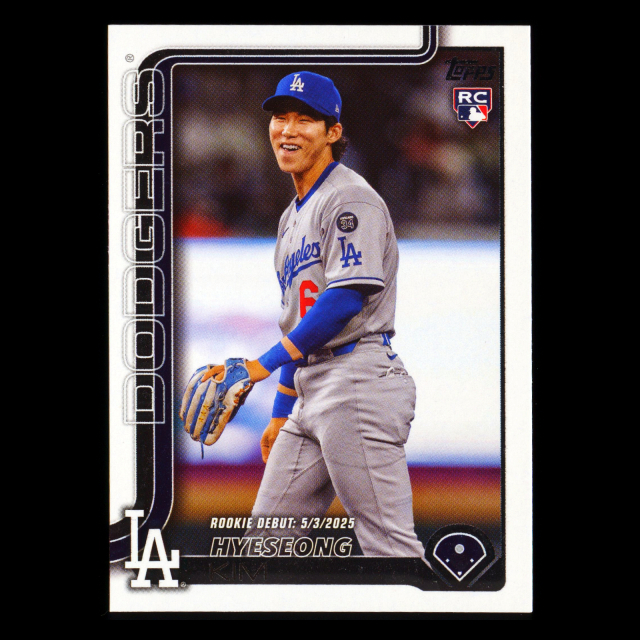 Hyeseong Kim 2025 Topps Update Rookie Debut Dodgers
