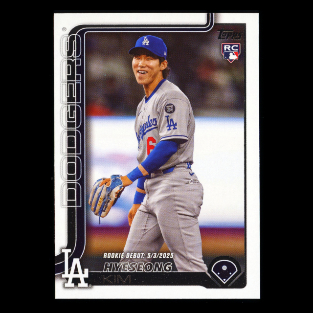 Hyeseong Kim 2025 Topps Update Rookie Debut Dodgers
