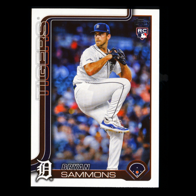 Bryan Sammons RC 2025 Topps Update Rookie Tigers