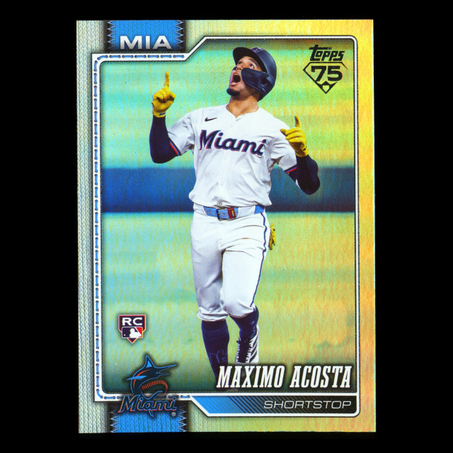 Maximo Acosta RC 2026 Topps Rainbow Foil Rookie Marlins