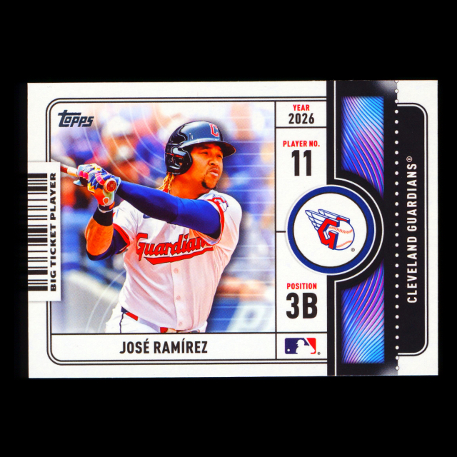 Jose Ramirez 2026 Topps Big Ticket Players Guardians