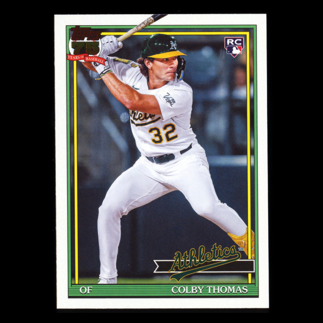Colby Thomas RC 2026 Topps '91 Topps Rookie Athletics