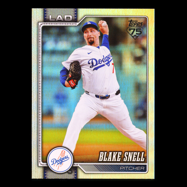 Blake Snell 2026 Topps Rainbow Foil Dodgers