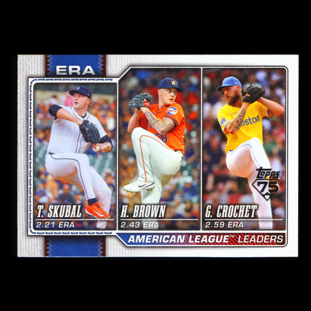 Skubal - Crochet - Brown 2026 Topps League Leaders Tigers - Red Sox - Astros