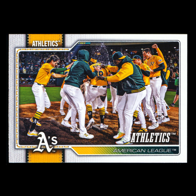 Athletics 2026 Topps Team Card Athletics
