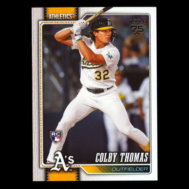 Colby Thomas RC 2026 Topps Rookie Athletics