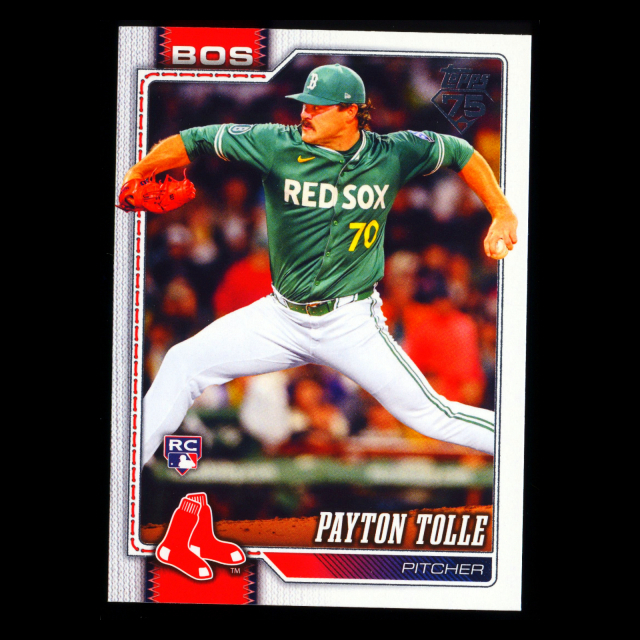 Payton Tolle RC 2026 Topps Rookie Red Sox