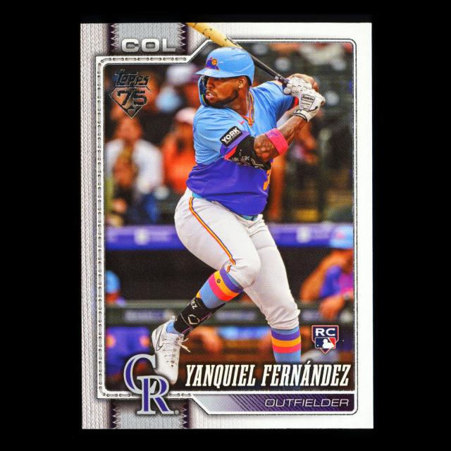 Yanquiel Fernndez RC 2026 Topps Rookie Rockies