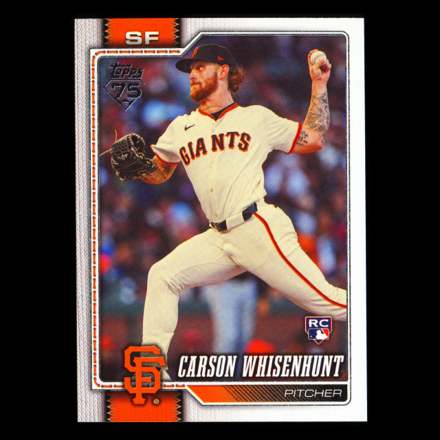 Carson Whisenhunt RC 2026 Topps Rookie Giants