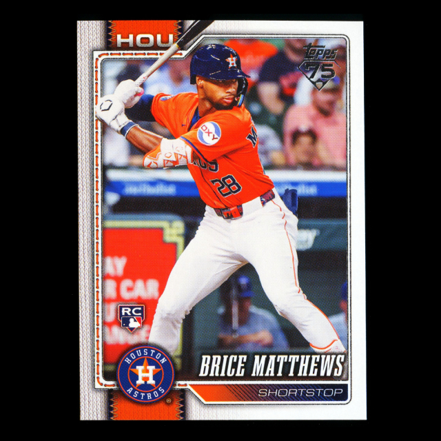 Brice Matthews RC 2026 Topps Rookie Astros
