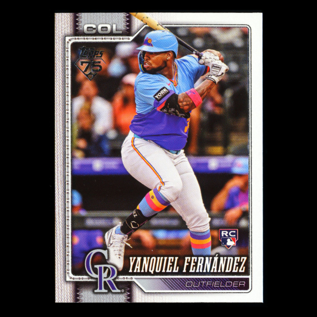 Yanquiel Fernndez RC 2026 Topps Rookie Rockies