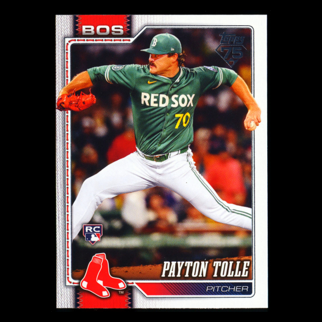 Payton Tolle RC 2026 Topps Rookie Red Sox