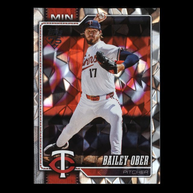 Bailey Ober 2026 Topps Diamante Foil Twins