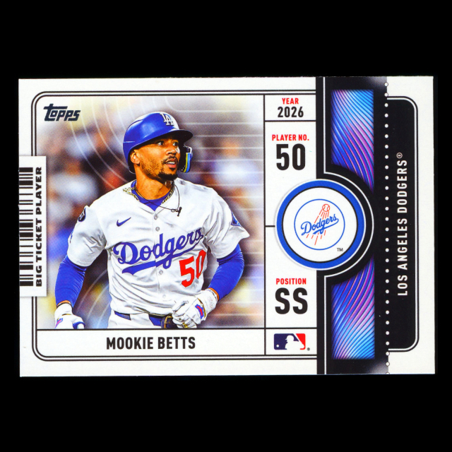 Mookie Betts 2026 Topps Big Ticket Players Dodgers